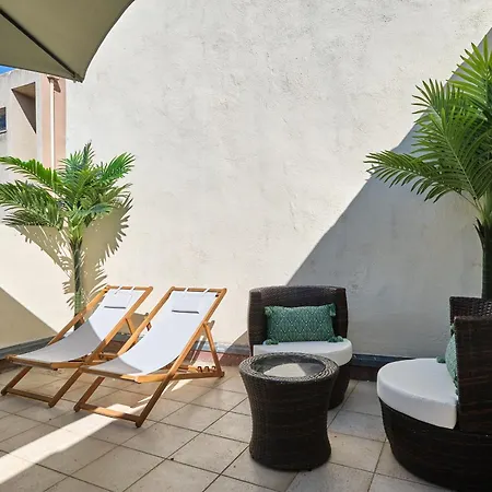 公寓 Sublime Climatise Au Centre De Avec Terrasse